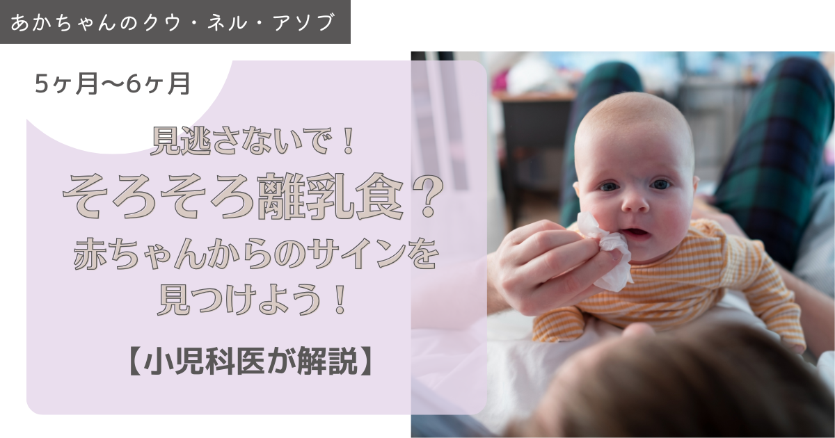 見逃さないで！そろそろ離乳食？あかちゃんからのサインを見つけよう！【小児科医が解説】